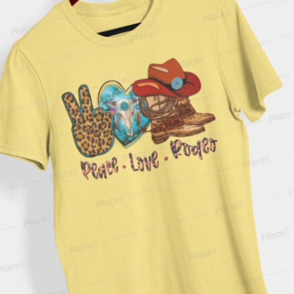 #jerzygirldecals/fall Tops - Peace, Love, Rodeo, Gypsy, Ladies tshirt, Plus size Fall des…